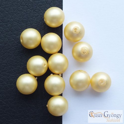 Powder Lt. Yellow - 10 pcs. - 8 mm Czech glass, round beads