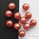 Powder Salmon - 10 pcs. - 8 mm Czech, glass round beads
