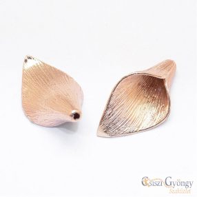 Bead Cap Flower - 1 pcs. - light gold color, size: 29x16x8