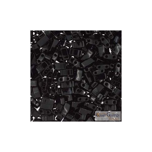 401 Half Tila - Opaque Black - 5 g - méret: 5x2.3x1.9 mm