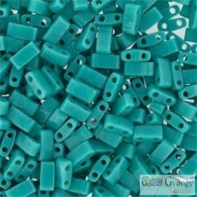   412 Fél Tila - Opaque Turquoise - 5 g - méret: 5x2,3x1,9 mm
