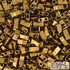 457 Miyuki Half Tila - Metallic Dark Bronze - 5 g - mérete: 5x2,3x1,9 mm