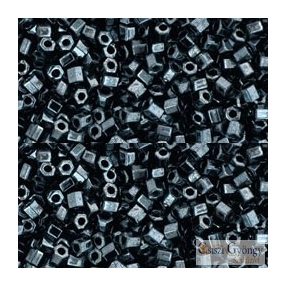 0081 - Hematite - 10 g - 11/0 Toho Hexagon gyöngy