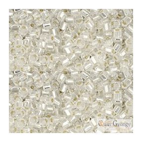   0021 - Silver Lined Crystal - 10 g - 11/0 Toho Hexagon gyöngy