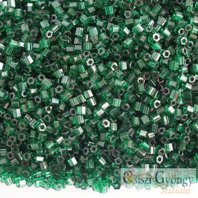   0939 - Transparent Green Emerald - 10 g - 11/0 Toho Hexagon gyöngy