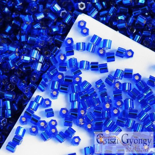 0028 - Silver Lined Cobalt - 10 g - 11/0 Toho Hexagon