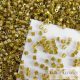 0991 - Gold Lined Peridot - 10 g - 11/0 Toho Hexagon