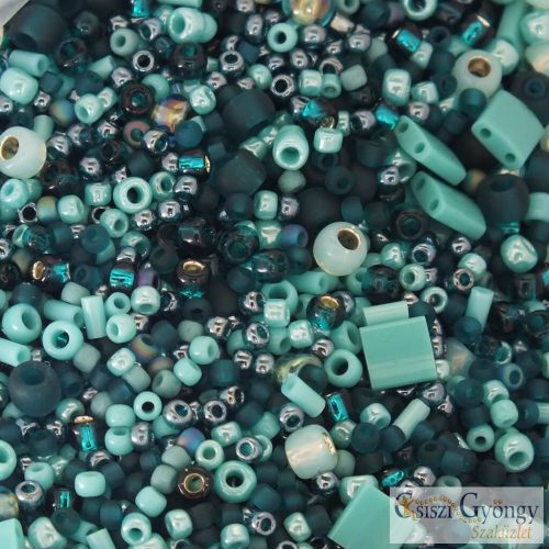 Turquoise_ 10 g - Japanese Bead Mix