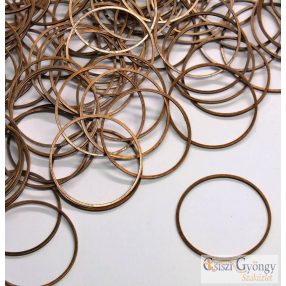 Karika, bronz színű, 25 mm - 4 db
