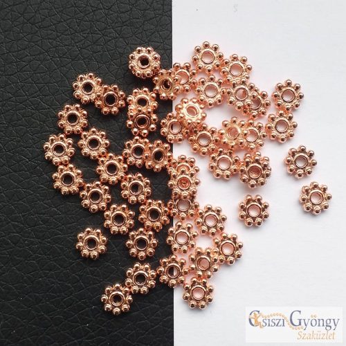Spacer Beads, color: rose gold, size: 5mm - 20 pcs.