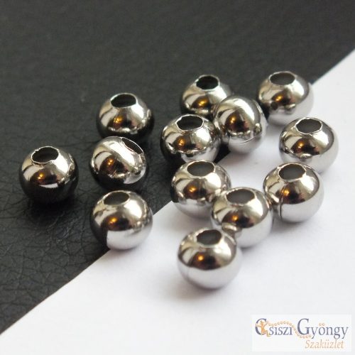Stainless Steel Spacer Bead - 1 pcs. - 6 mm