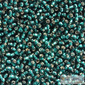  0027BD - Silver Lined Teal - 10 g - 11/0 Toho japán kásagyöngy