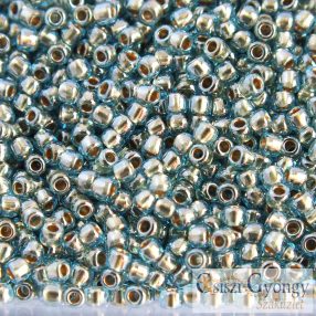 0990 - Gold Lined Aqua - 10 g - 11/0 Toho kásagyöngy