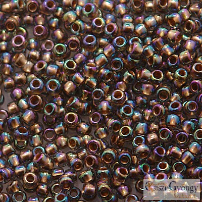 0999 - Gold Lined Rainbow Black Diamond - 10 g - 11/0 Toho japán kásagyöngy