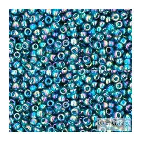   0167BD - Transparent Rainbow Teal - 10 g - 11/0 Toho japán kásagyöngy