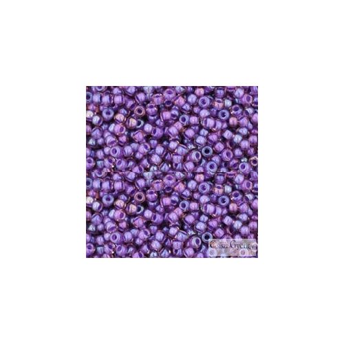 0928 - I.C. Rainb. Rosaline Op. Purple Lined - 10 g - 11/0 Toho kásagyöngy