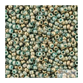   1703 - Gilded Marble Turquoise - 10 g - 11/0 Toho kásagyöngy