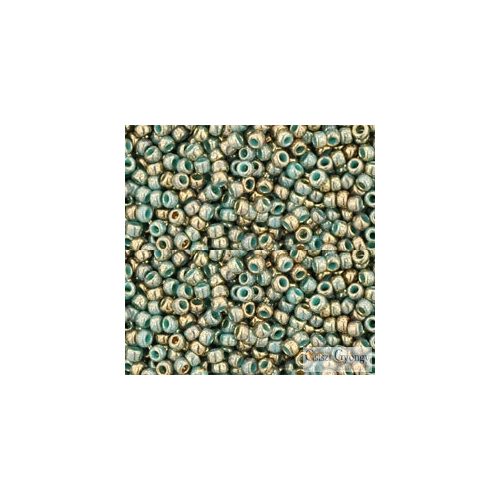 Gilded Marble Turquoise - 10 g - 11/0 Toho Seedbeads (1703)