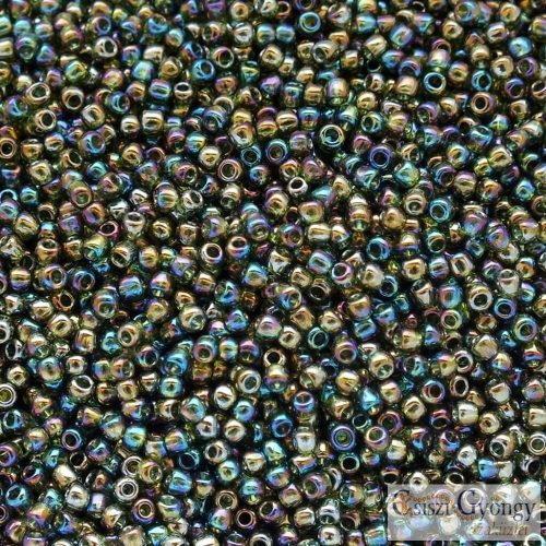 0180 - Transparent Rainbow Olivine - 10 g - 11/0 Toho kásagyöngy