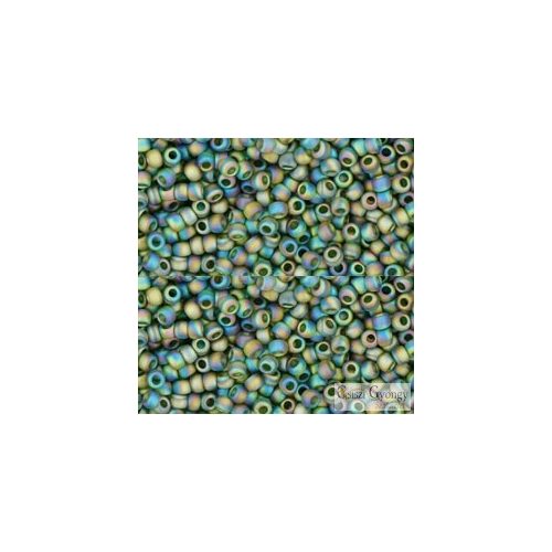 0180F - Transp. Rainbow  Frosted Olivine - 10 g - 11/0 Toho kásagyöngy