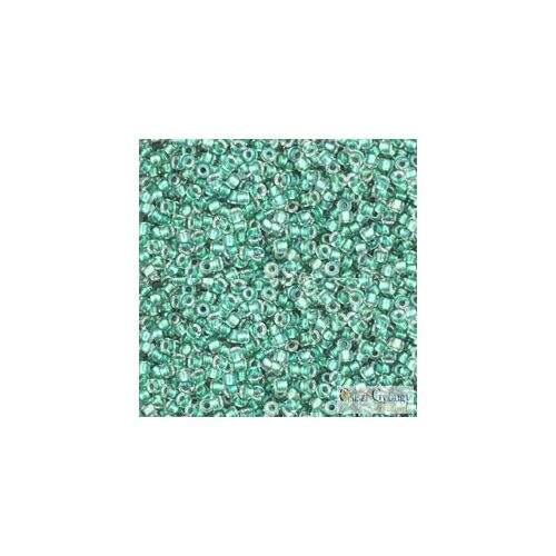 0264 - I.C. Rainbow Crystal Teal Lined - 10 g - 11/0 Toho kásagyöngy