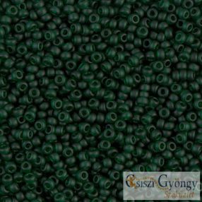   0156F - Matte Transp. Dark Emerald, 11/0 Miyuki kásagyöngy - 10 g