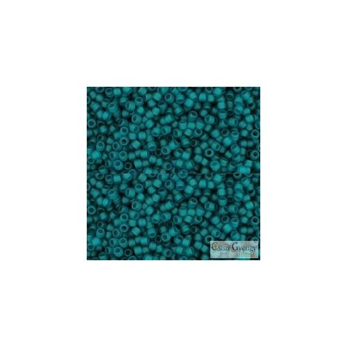 Transparent Frosted Teal - 5 g - 15/0 Toho Rocailles (7BDF)