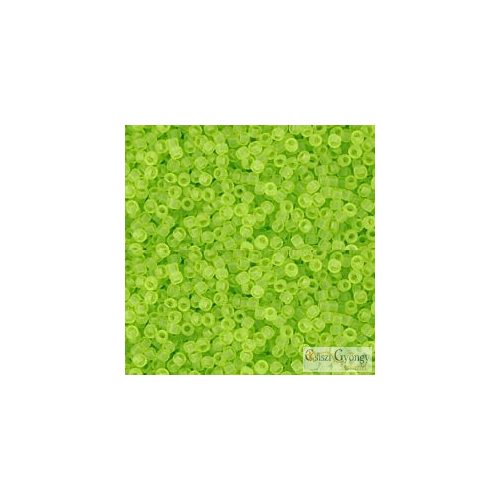 0004F - Transparent Frosted Lime Green - 5 g - Toho japán kásagyöngy 15/0