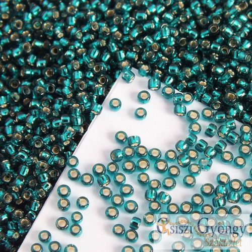 Silver Lined Teal - 5 g - 15/0 Toho Rocailles (27BD)