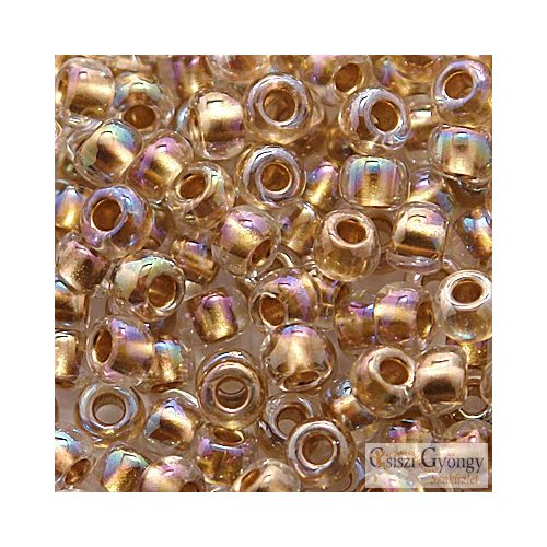 0994 - Gold Lined Rainbow Crystal - 10 g - 6/0 Toho japán kásagyöngy