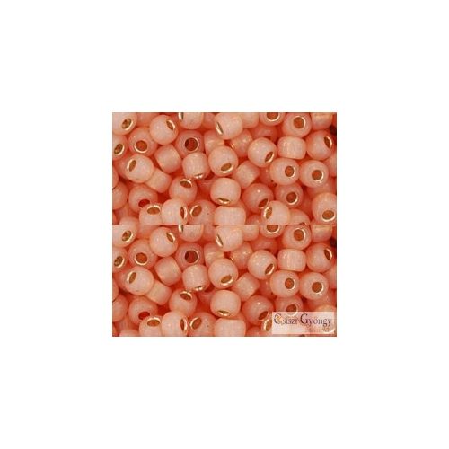 Silver Lined Milky Peach - 10 g - 6/0 Toho Seedbeads (2111)