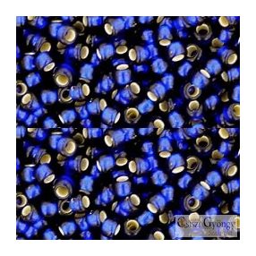  0028DF - Silver Lined Frosted Cobalt - 10 g - 8/0 Toho japán kásagyöngy