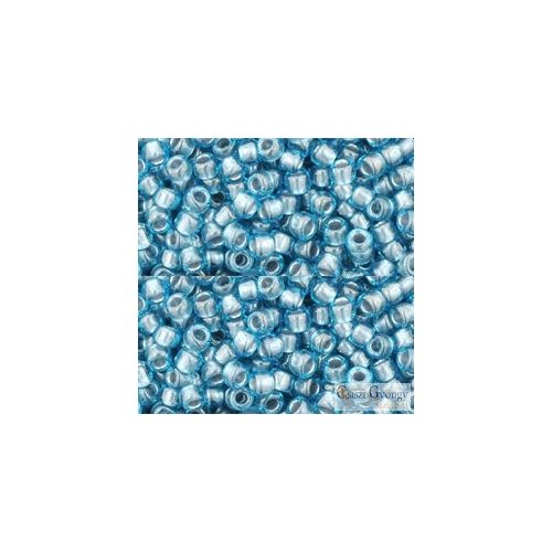 0285 - I.C. Aqua Tine Lined - 10 g - 8/0 Toho kásagyöngy