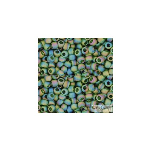 180F - Transparent Rainbow Frosted Olivine - 10 g - 8/0 Toho kásagyöngy