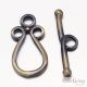 Toggle Clasp - 1 pc. - antique bronze color, size: 20mm (Nickel, Lead and Cadmium Free)