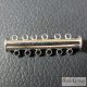 6-strands brass slide lock clasp - 1 pcs. - ca. 36 mm long