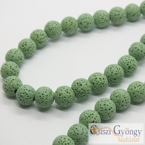 Lávakő, zöld, 8 mm