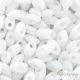 Opaque White - 10 g - Long Magatama gyöngy, mérete: 4x7 mm (402)
