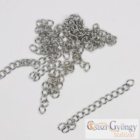   Lánchosszabbító rozsdamentes acél, 25 mm hosszú, szemnagyság 3 mm - 1 db