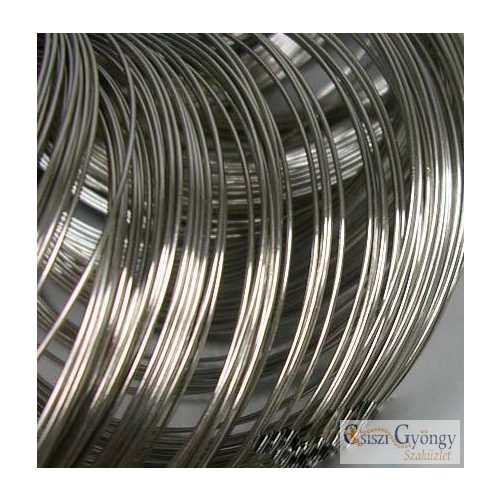 Steel Barcelet Memory Wire, 6 cm, Wire: 0.6 mm - 10 circles 