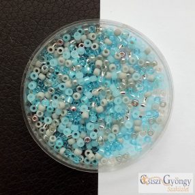 Toho kásagyöngy MIX, Szürkéskék - 10 g - méret: 11/0