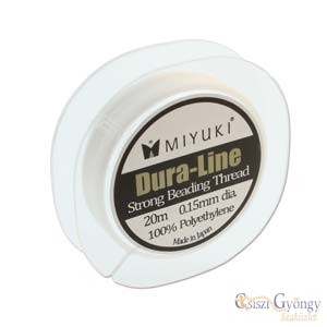 Miyuki Dura-Line Crystal, .015mm, extra strong, crystal, 20 Mtr/Spool