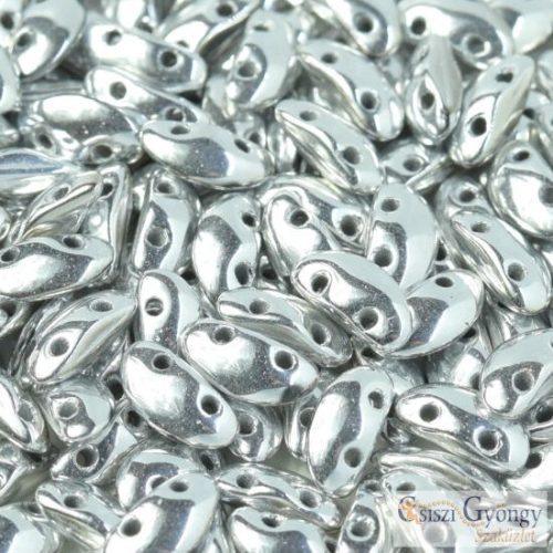 Silver - 20 pcs. - Mobyduo beads, 3x8mm
