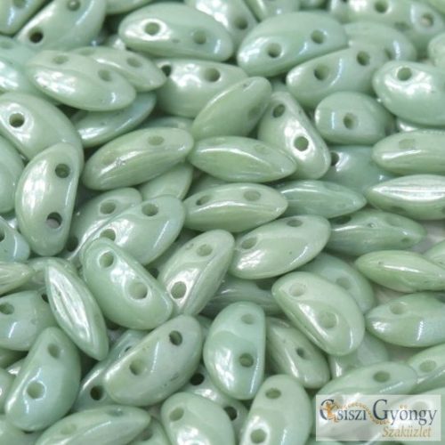 Luster Moss Green - 20 pcs. - Mobyduo beads,  3x8mm