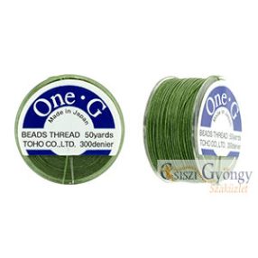 Toho One-G zöld gyöngyfűző cérna 