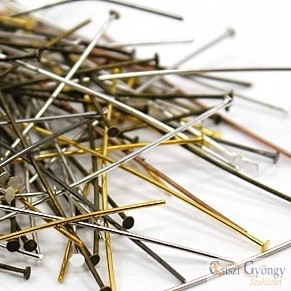 Headpins Color MIX - 30 pc. - size: about 5 cm long, 0.7mm thick (Nickel Free)