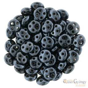 Hematite - 20 pc. - Quadra Lentil Beads, 6 mm (L23980)