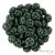 Metallic Suede Dark Forest - 20 pc. - Quadra Lentil Beads, 6 mm (79052MJT)
