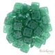 Alabaster Malachite Green - 5 g - Quadra Tile Perlen, Grösse: 6x6 mm (52060)