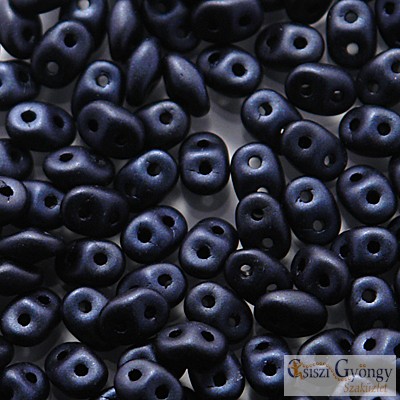 Metallic Suede Dark Blue - 5 g - Superduo gyöngy 2,5x5 mm (79032MJT)